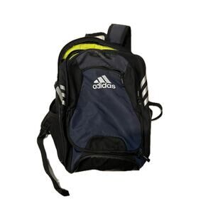 Adidas Black w Neon Yellow Stadium 4 Multi Section Backpack
